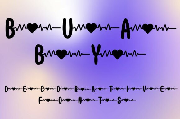 Buaby: A Heartbeat-Inspired Font That Adds Emotion to Your Designs
