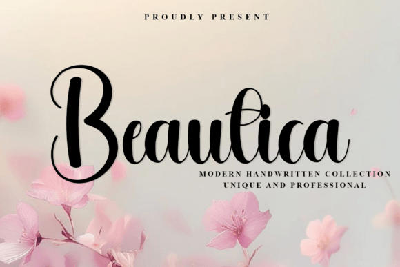 Discover Beautica: The Elegant Modern Handwritten Script Font for Creative Projects