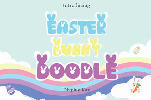 Easter Bunny Doodle Font: A Cute and Versatile Choice for Creative Projects