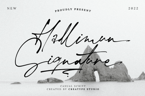 Hallimun Signature: A Stylish Font with a Handwritten Touch