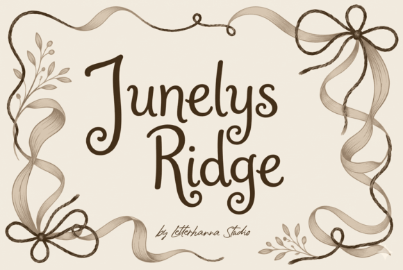 Junelys Ridge: The Elegant Script Font That Elevates Every Design