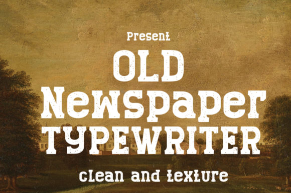 Old Newspaper Font Adds Nostalgic Flair to Modern Designs
