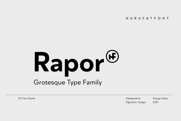 Rapor Font: Modern, Simple, and Cool