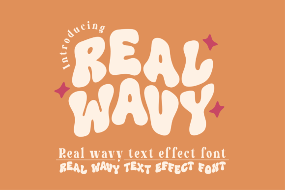 Real Wavy: A Bold Display Font for Creative Projects