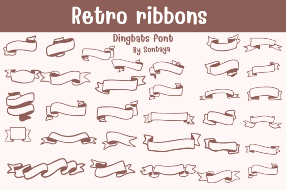 Retro Ribbons and Fonts: A Creative Guide for Designers and Artists
