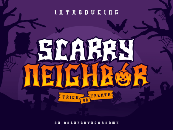 Scary Neighbor: A Playful Font with a Horror Twist for Creative Expression
