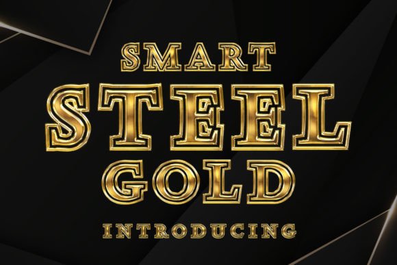 Smart Steel Gold: A Bold and Versatile Font for Modern Design