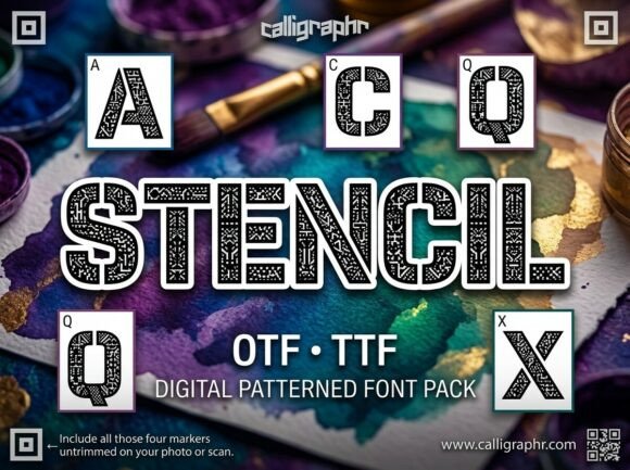 Stencil: Bridging Tactical Industrial Aesthetics with Abstract Geometry in Typography