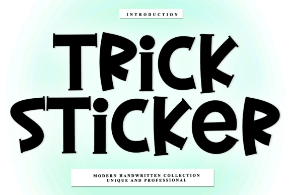 Trick Sticker Font: A Calligraphic Choice for Creative Brands